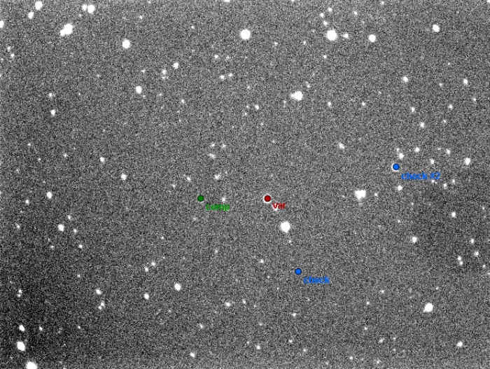 チャート - KY Cnc, JD 2457102.26460