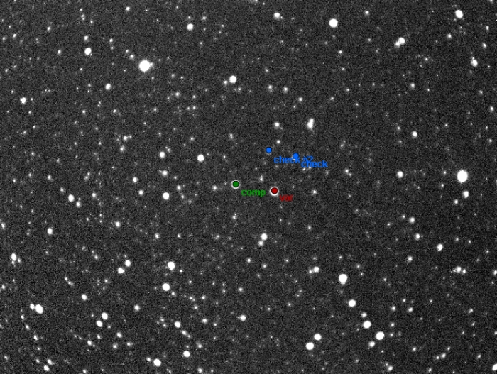 チャート - V0785 Cas, JD 2457100.25528