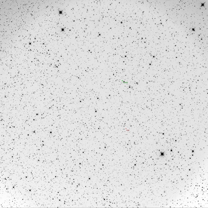 チャート - CzeV581, JD 2457101.25243