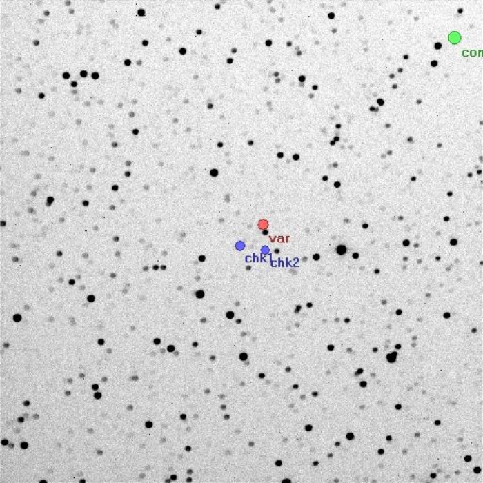 チャート - XZ CMi, JD 2457380.44266