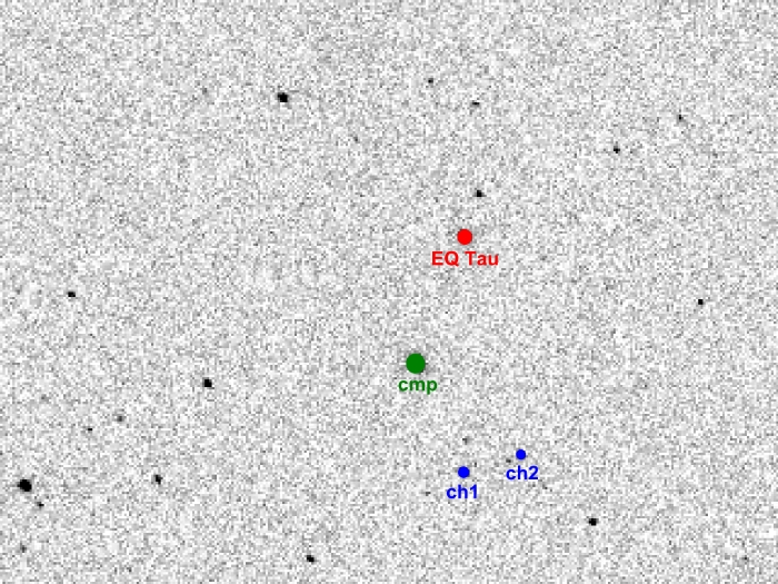 チャート - EQ Tau, JD 2452219.41569