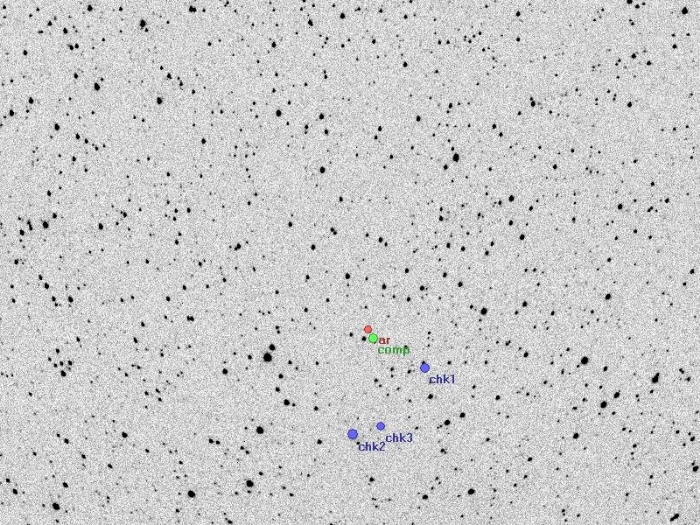 チャート - CzeV522, JD 2457569.35071
