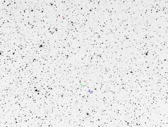 チャート - CzeV1063, JD 2457575.37932