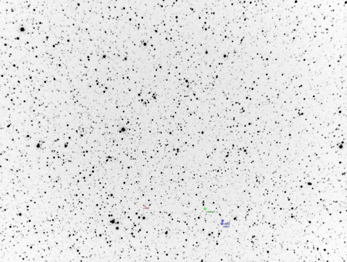 チャート - CzeV1053, JD 2457580.36181