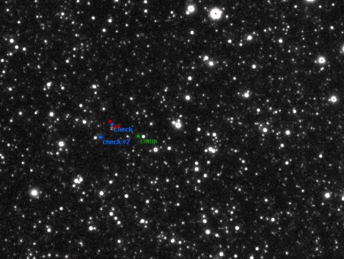チャート - V2545 Cyg, JD 2457576.36947