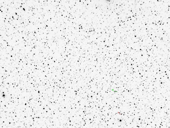 チャート - 2MASS J20242343+1649512, JD 2457627.37780