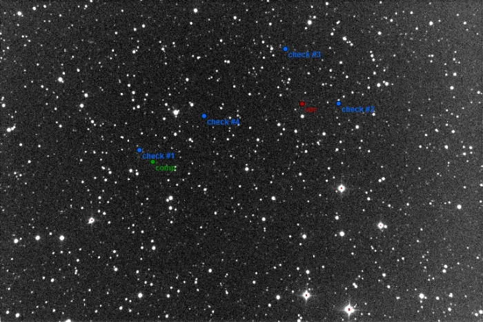 チャート - V0958 Cep, JD 2457625.41592