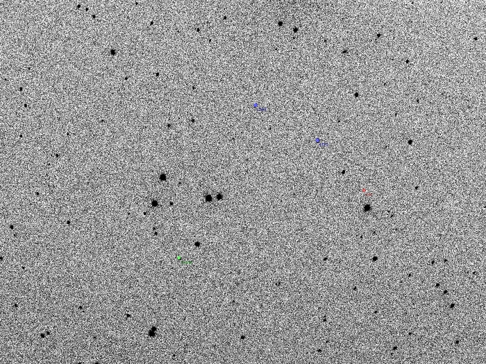 チャート - 2MASS J23334239-0129396, JD 2457642.32097