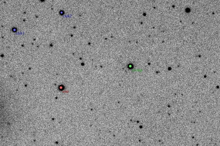 チャート - V0785 Cas, JD 2454845.19645