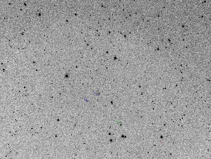 チャート - 2MASS J23334239-0129396, JD 2457666.24569