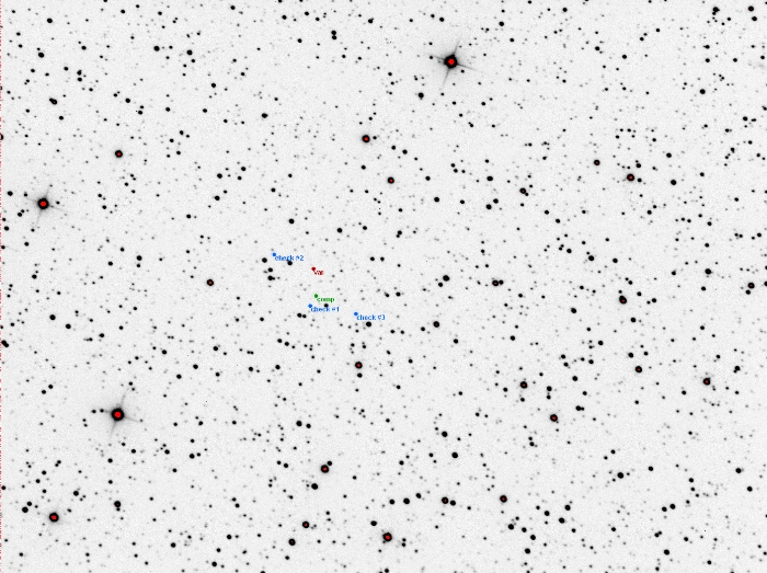 チャート - CzeV353, JD 2457752.45303