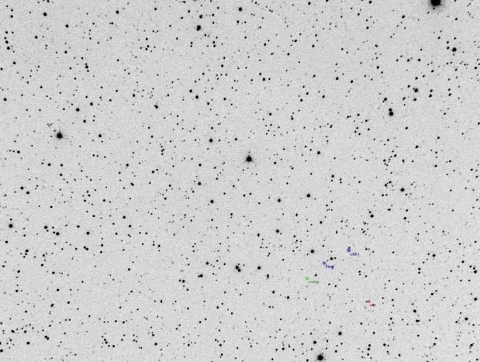 チャート - 2MASS J00005022+3929399, JD 2458042.22949