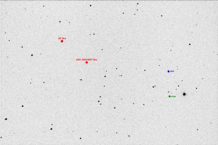 チャート - V0567 Dra, JD 2455996.39822