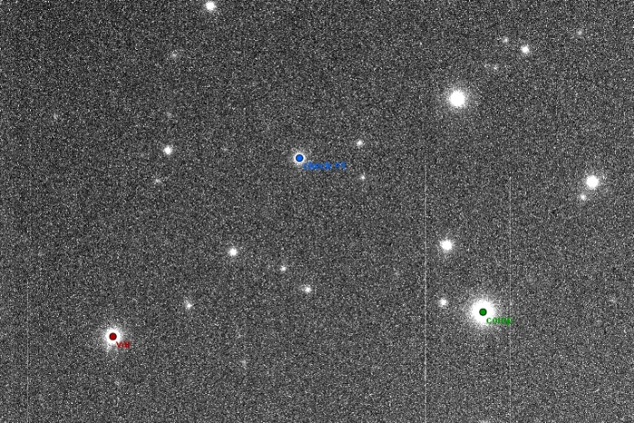 チャート - TZ Dra, JD 2458095.18127