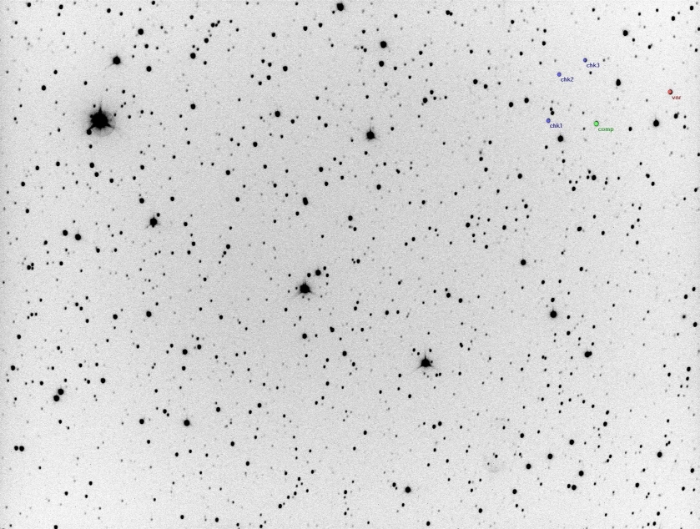 チャート - Gaia DR3 599767894847520256, JD 2458113.48566