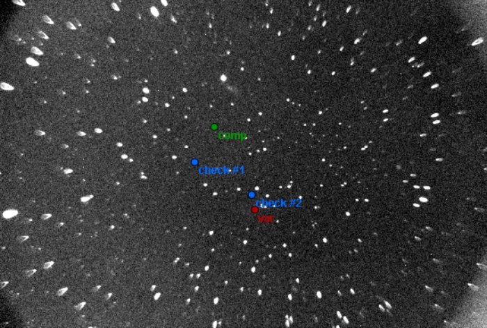 チャート - V0523 Cas, JD 2458137.20622