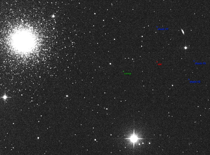 チャート - RV CVn, JD 2458244.37819