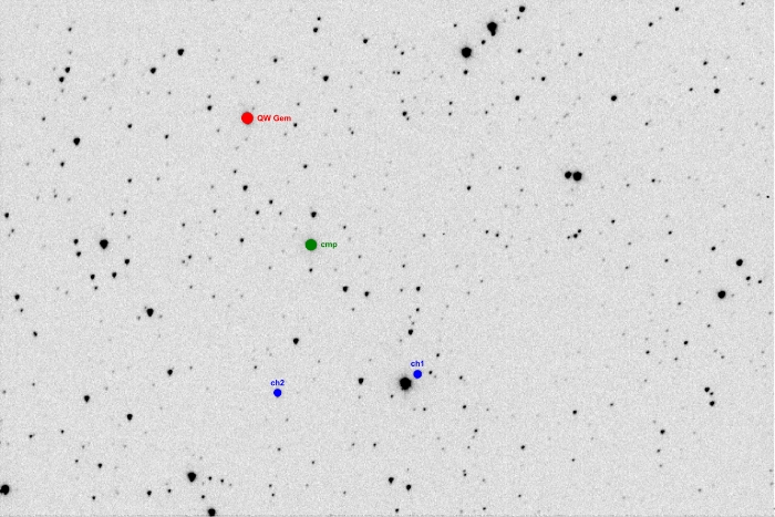 チャート - QW Gem, JD 2458451.61396