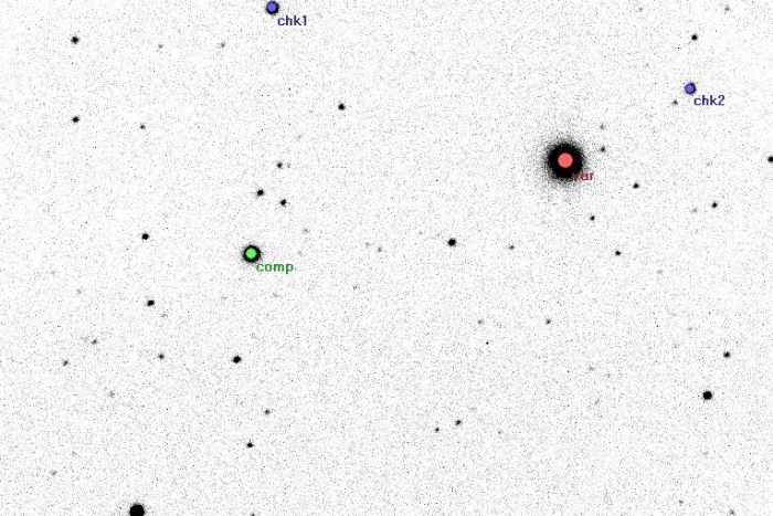 チャート - V2388 Oph, JD 2455040.33948