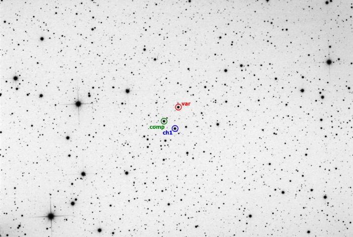 チャート - V0960 Cep, JD 2458681.35485
