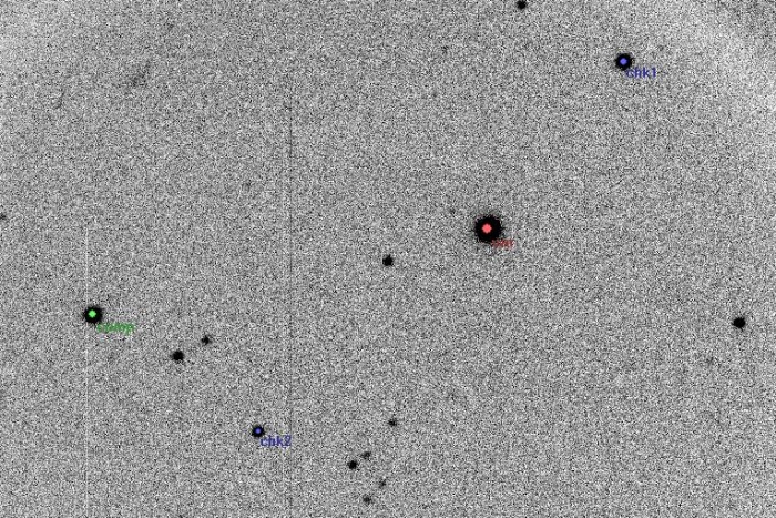 チャート - V0407 Peg, JD 2455075.40402