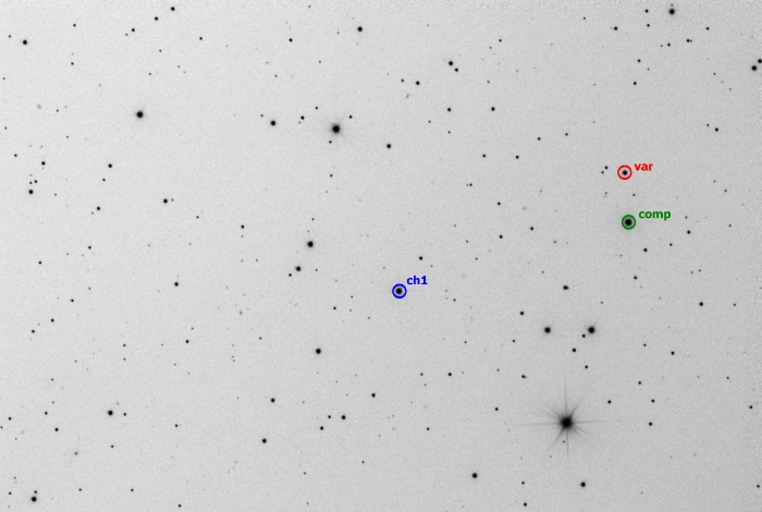 チャート - NSVS 697648, JD 2459268.31780