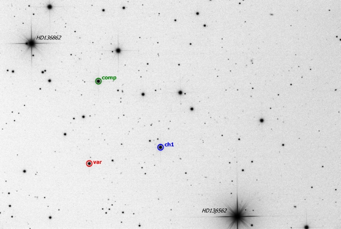 チャート - CzeV2569, JD 2459304.34061