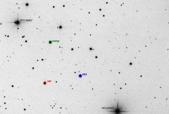 チャート - CzeV2569, JD 2459303.40184