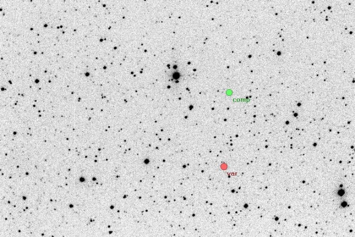 チャート - V1342 Cas, JD 2454860.28721