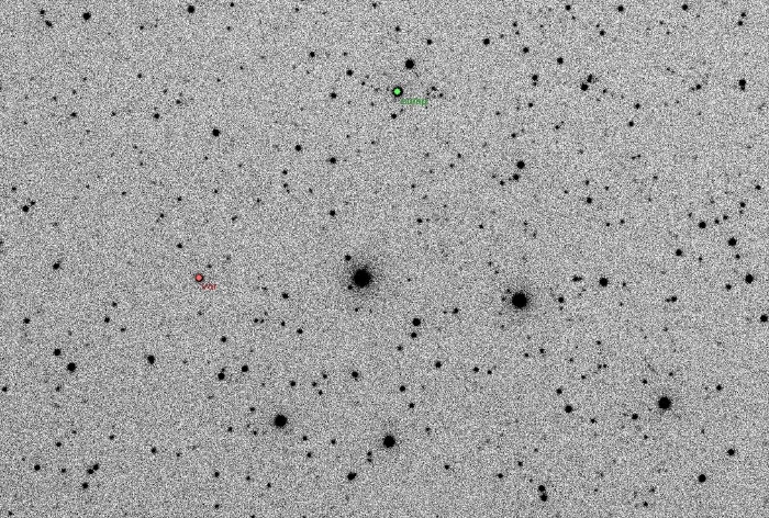 チャート - V1333 Cas, JD 2455154.32332