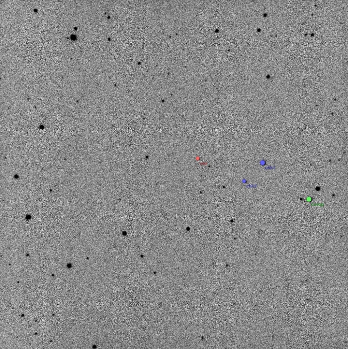 チャート - NSVS 1031772, JD 2459825.26287