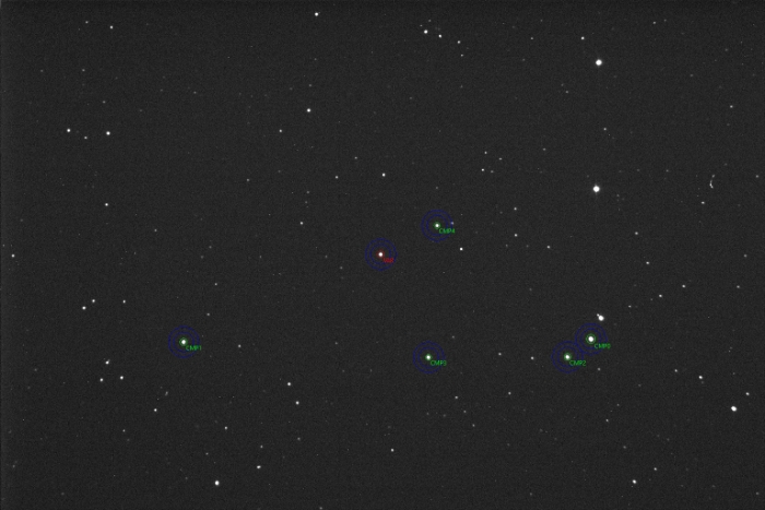 チャート - KELT-23 A, JD 2460057.32769