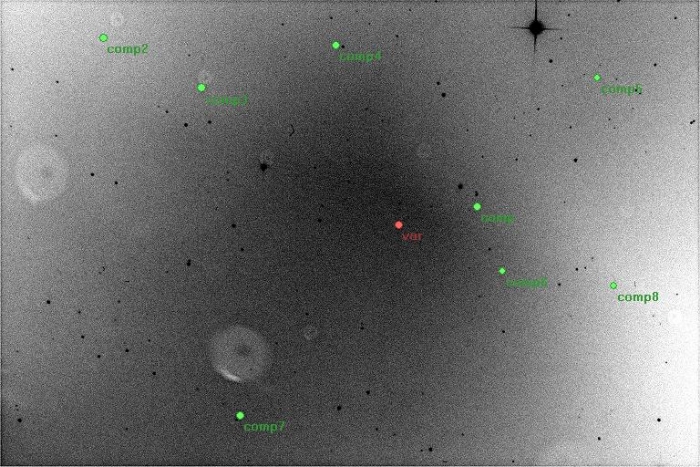 チャート - DR CVn, JD 2455312.35708