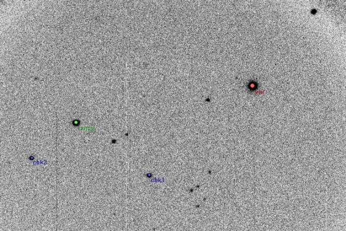 チャート - V0407 Peg, JD 2455477.27428