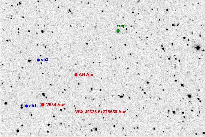 チャート - AH Aur, JD 2455479.50778