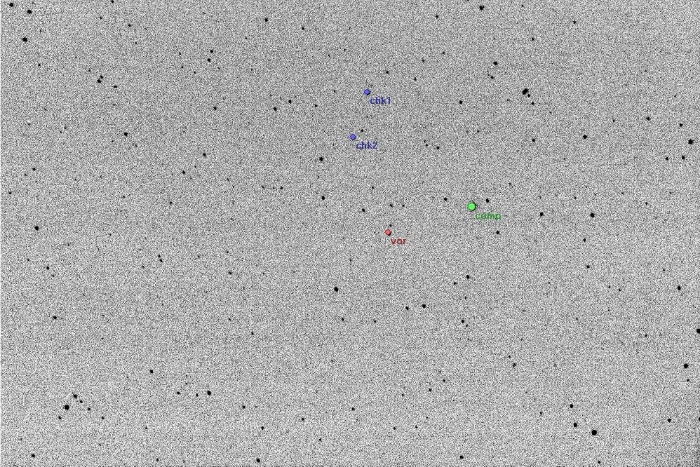 チャート - XZ CMi, JD 2455621.24389