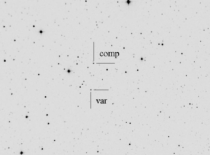 チャート - AE Cyg, JD 2453921.35484