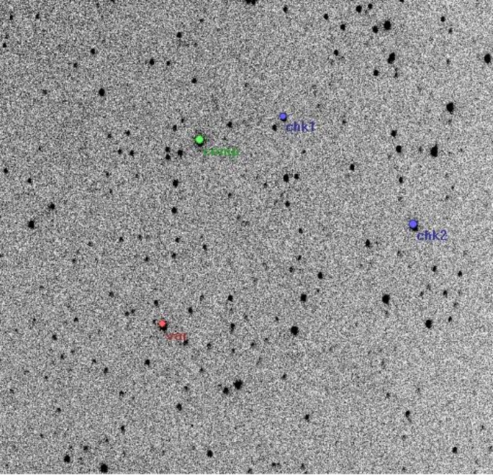 チャート - FR Ori, JD 2454506.27463