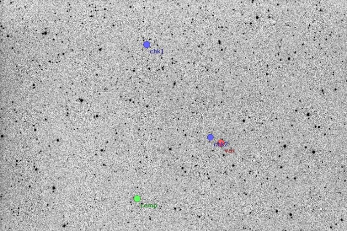 チャート - WX Cep, JD 2455192.16394