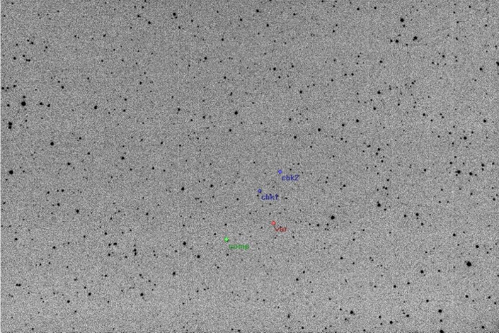 チャート - FR Ori, JD 2455625.24291