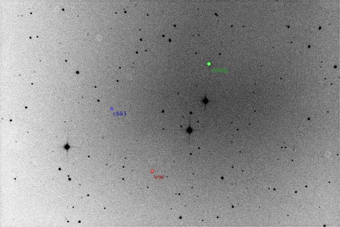 チャート - FQ CVn, JD 2455625.39770