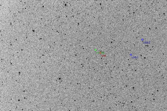 チャート - WX Cep, JD 2455805.38278