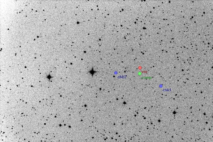 チャート - V1137 Cas, JD 2455811.37773