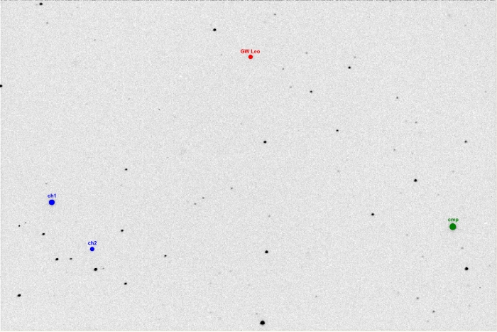 チャート - GW Leo, JD 2456011.26347