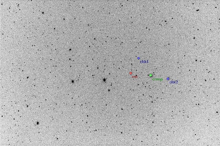 チャート - SW Lac, JD 2456142.34582