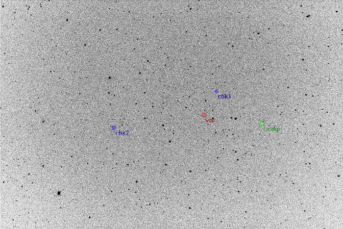 チャート - SW Lac, JD 2456142.34739