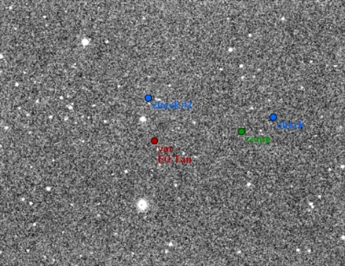 チャート - EQ Tau, JD 2456556.50929