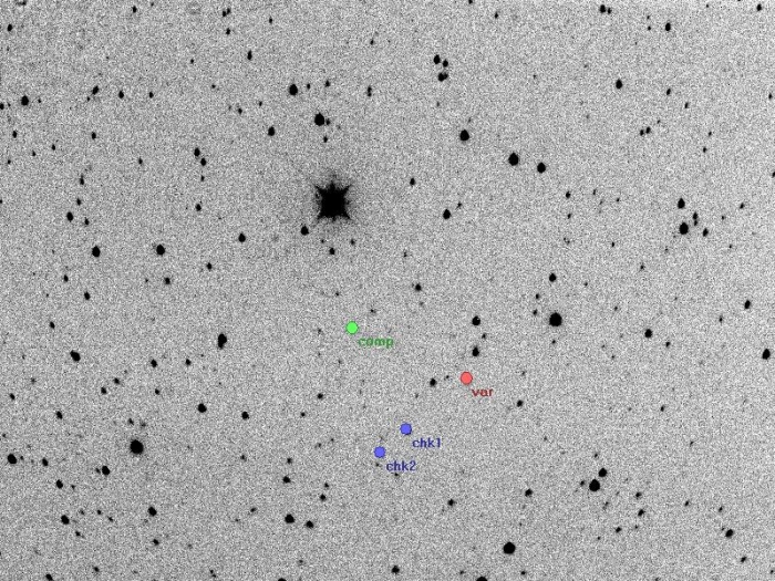チャート - QS Vir, JD 2457150.33677