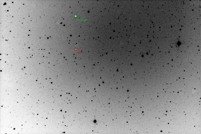チャート - GJ 1214, JD 2455617.59200