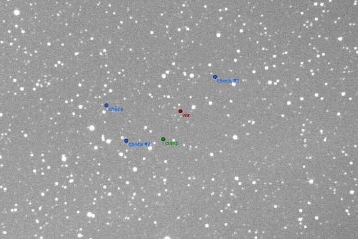 チャート - V0416 Gem, JD 2457329.48737